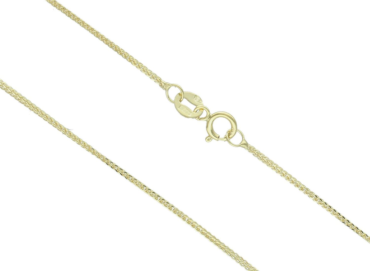 Łańcuszek złoty lisi ogon próba 585, LA 261C 375 0,5mm Klasyczny i uniwersalny łańcuszek o splocie lisi ogon, wykonany z żółtego złota próby 375 o wadze około 1,29 gram. Łańcuszki to uniwersalne 1.jpg